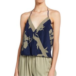 NWT Ramy Brook Jean Printed Halter Top Large reg $265